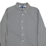 TOMMY HILFIGER Mens Shirt Grey Check Long Sleeve M