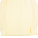 TOP SHIRT Mens Plain Shirt Yellow Long Sleeve L