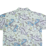 GIL BRET Mens Hawaiian Shirt Green Crazy Pattern XL