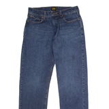 LEE Mens Jeans Blue Relaxed Straight Stone Wash W29 L30