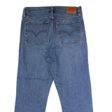 LEVI'S Womens Jeans Blue Regular Straight Stone Wash W30 L25