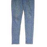 LEVI'S BIG E 721 High Rise Womens Jeans Blue Regular Skinny Stone Wash W26 L30