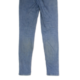 LEVI'S BIG E 721 High Rise Womens Jeans Blue Regular Skinny Stone Wash W26 L30