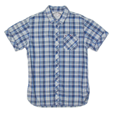 TOMMY HILFIGER DENIM Mens Shirt Blue 90s Plaid S