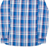 TOMMY HILFIGER Mens Shirt Blue 90s Plaid Long Sleeve M
