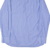 TOMMY HILFIGER Mens Shirt Blue 90s Striped Long Sleeve M