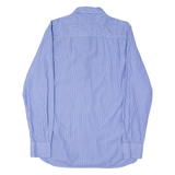 TOMMY HILFIGER Mens Shirt Blue 90s Striped Long Sleeve M