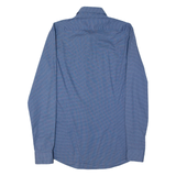CALVIN KLEIN Slim Fit Mens Shirt Blue Check Long Sleeve M