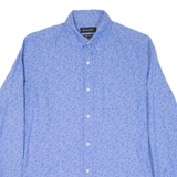 MASSIMO DUTTI Mens Shirt Blue Paisley Long Sleeve S