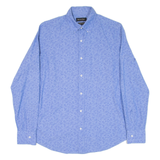 MASSIMO DUTTI Mens Shirt Blue Paisley Long Sleeve S