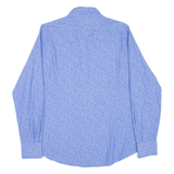 MASSIMO DUTTI Mens Shirt Blue Paisley Long Sleeve S