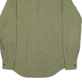 CALVIN KLEIN Slim Fit Mens Plain Shirt Green Long Sleeve S