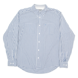 WRANGLER Mens Shirt Blue Check Long Sleeve M