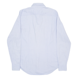 TOMMY HILFIGER Slim Fit Mens Plain Shirt Blue Long Sleeve S