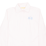 LA MARTINA Womens Shirt Pink Striped Long Sleeve M