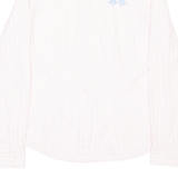 LA MARTINA Womens Shirt Pink Striped Long Sleeve M