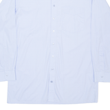 WESTBURY Mens Plain Shirt Blue Long Sleeve M