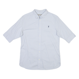 ALL SAINTS Mens Plain Shirt Blue S