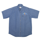 GIRADELLI Mens Plain Shirt Blue M