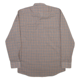 BUD BERMA The Weekender Plaid Mens Shirt Grey Plaid Long Sleeve M