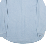SWITCHER 10 Joor Mega-Club Mens Denim Shirt Blue 90s Long Sleeve M