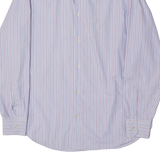 BANANA REPUBLIC Mens Shirt Blue 90s Striped Long Sleeve M