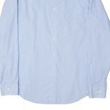 CALVIN KLEIN Slim Fit Mens Shirt Blue Striped Long Sleeve L