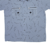 AMIGO Mens Shirt Blue Floral XL