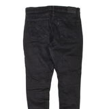 LEVI'S 710 Womens Jeans Black Regular Skinny W30 L30