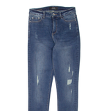 DIESEL Distressed Womens Jeans Blue Regular Skinny Stone Wash W29 L32