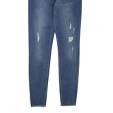 DIESEL Distressed Womens Jeans Blue Regular Skinny Stone Wash W29 L32