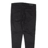 DIESEL Medium Rise Womens Jeans Black Regular Skinny W32 L28