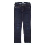 TOMMY HILFIGER Womens Jeans Blue Regular Straight W26 L27