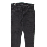 LEVI'S Mens Jeans Black Regular Skinny W33 L32
