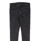 LEVI'S Mens Jeans Black Regular Skinny W33 L32