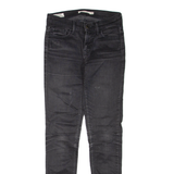 LEVI'S 710 Womens Jeans Black Regular Skinny W25 L30