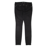 LEVI'S Womens Jeans Black Regular Skinny W30 L32