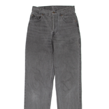 LEVI'S Womens Jeans Grey Regular Straight W24 L28