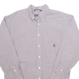 NAUTICA Mens Shirt Grey Check Long Sleeve M