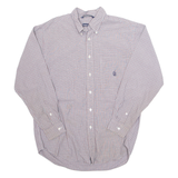 NAUTICA Mens Shirt Grey Check Long Sleeve M