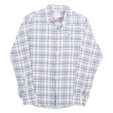 TOMMY HILFIGER Mens Shirt Blue Check Long Sleeve L