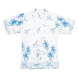 YOU SEEN Mauritius Africa Womens Hawaiian Shirt White Floral UK 12