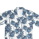 Mens Hawaiian Shirt Blue Floral S