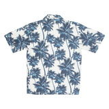Mens Hawaiian Shirt Blue Floral S