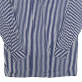 REXY Mens Shirt Blue Striped Long Sleeve L