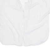 Womens Shirt White Striped 3/4 Sleeve L