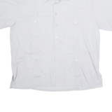 TROPICAL Mens Plain Shirt Grey XL