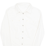 ALLSPORTS Mens Plain Shirt White Long Sleeve M