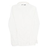 ALLSPORTS Mens Plain Shirt White Long Sleeve M