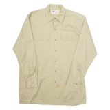 DICKIES Tall Mens Worker Shirt Green Long Sleeve L